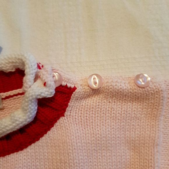 Purple Mountain girls 6-9 months Boston Red Sox knit pink & red sweater NWT - Picture 5 of 6
